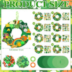 Hollowfly 48 Sets St. Patrick's Day Wreath Craft Kits DIY Irish Wreath Hanging - Image 4