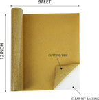 HTVVETUR Glitter HTV Vinyl Rolls Heat Transfer Vinyl - Image 2