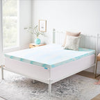 Linenspa 3 Inch Swirl Gel Memory Foam Mattress Topper, Queen Size – Cooling Gel - Image 8