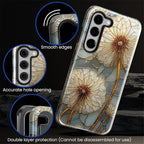 for Samsung Galaxy S23 Case, Dandelion Stained Glass Pattern Glossy 2 in 1 - Image 5