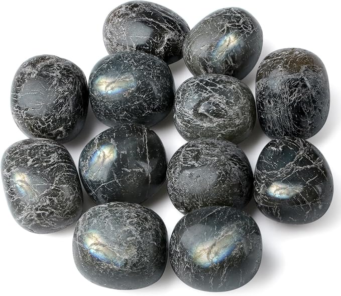 DUQGUHO Labradorite Crystals Healing Crystal Stones Set Natural Crystals Bulk by DUQGUHO