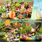 160 Pcs Fairy Garden Accessories Miniature Resin Animals Tiny Fairy House - Image 5