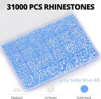33000Pcs Light Blue Rhinestones - Image 3