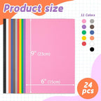 Funria 24Pcs 3mm Embroidery Foam 6" x 9" Puffy Foam - Image 3