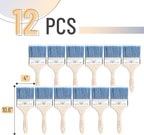 Bates- Paint Brushes, 12 Pack, Treated Wood Handle, Paint Brushes - Image 2