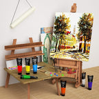 GOTIDEAL Acrylic Paint Burnt Sienna Tubes Terracotta Paint | Non Toxic Non - Image 4