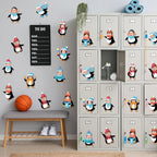 60pcs Winter Theme DIY Cutouts Penguin Bulletin Board Decoration Set Christmas - Image 5