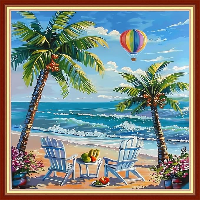 Joyhoor Cross Stitch Kits for Beginners Stamped Cross-Stitch Supplies by JoyhoorCrossStitchKits