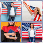 Landical 564 Pcs Patriotic Keychain DIY Making Kit Star Bead Keychain Kit - Image 8