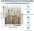 EIBEILI Square Drill Diamond Painting-Book Flower Diamond Art Wall Decor | - Image 3