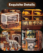 DIY Miniature House Kit – Mini House Book Nook Kit Bookend Bookcase Craft - Image 3