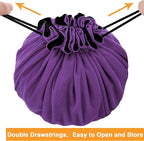 SIQUK Large Dice Bag with Pockets Big Capacity Dice Bag Drawstring Dice Pouch - Image 4
