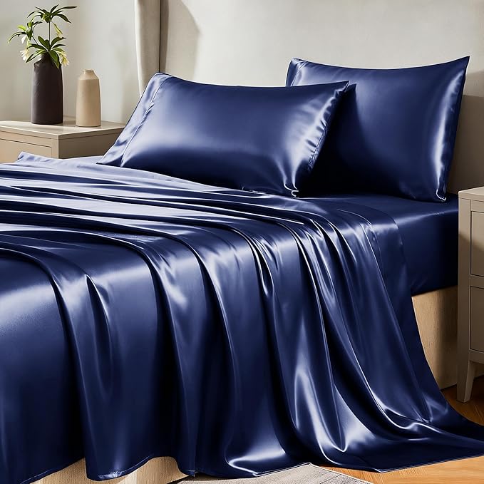 CozyLux Satin Sheets King Size Sheet Set by CozyLux