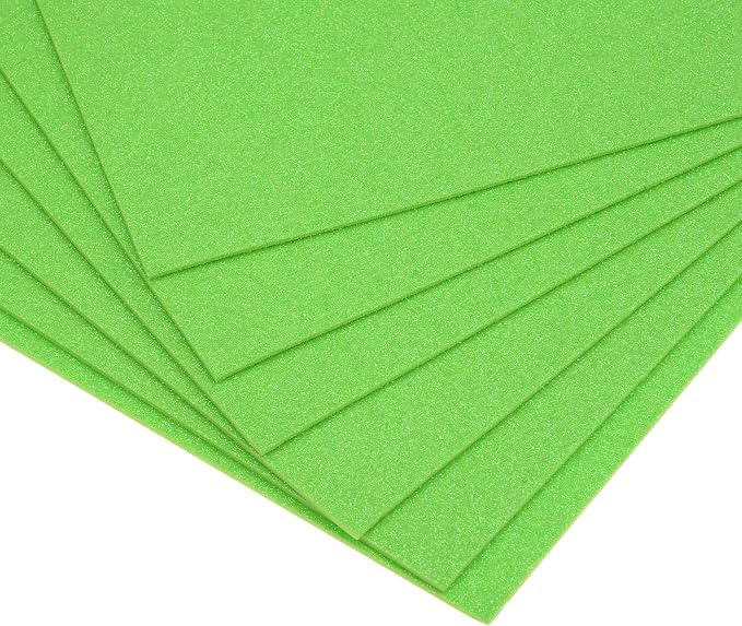 uxcell Green Shiny EVA Foam Sheets 11 x 8 Inch 2mm Thick - Image 5