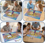 Tree of Life Mosaic Puzzles for Adults 1000 Pieces, Challenging Jigsaw Puzzles - Image 5