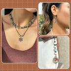 18Pcs Tibetan Style Alloy Charms Bohemia Vintage Filigree Charms 9 Styles - Image 4
