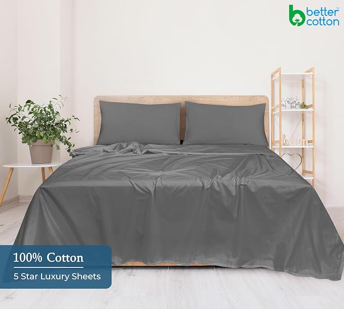 Royale Linen 400 Thread Count 100% American Grown Cotton Flat Sheet - Image 6