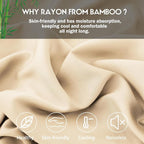 Pillowcases Standard Size 2 Pack, Cooling Viscose from Bamboo Pillow Cases - Image 2