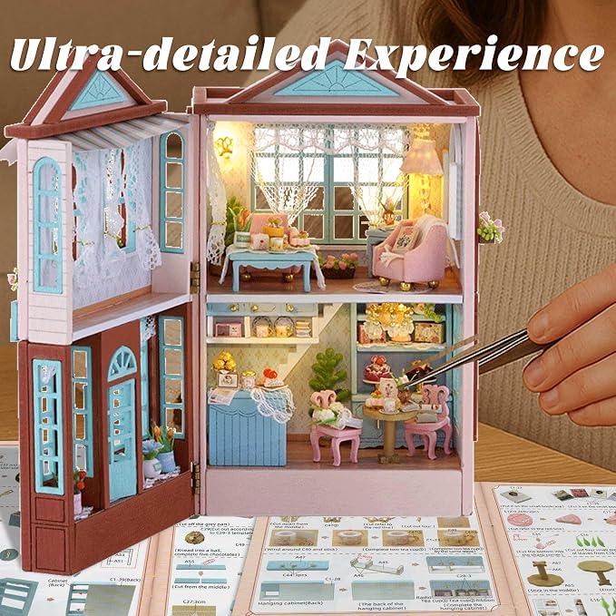 Flever Dollhouse Miniature DIY House Kit Creative Room - Image 7