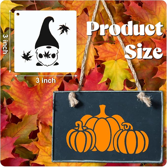 Marspark 66 Pcs Small Stencils for Crafts Reusable 3 Inch Stencils for Painting - Image 2