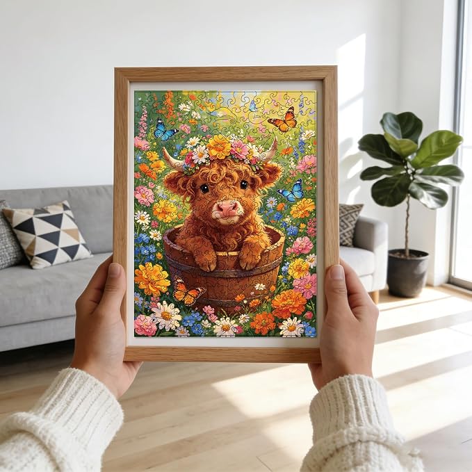 300pcs Wooden Puzzles for Adults Unique Animal Shaped Pieces | Colorful Funny - Image 6