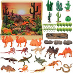 48 Pcs Desert Diorama Kit Habitat Project Box Set 3D Desert Diorama Supplies by Unknown