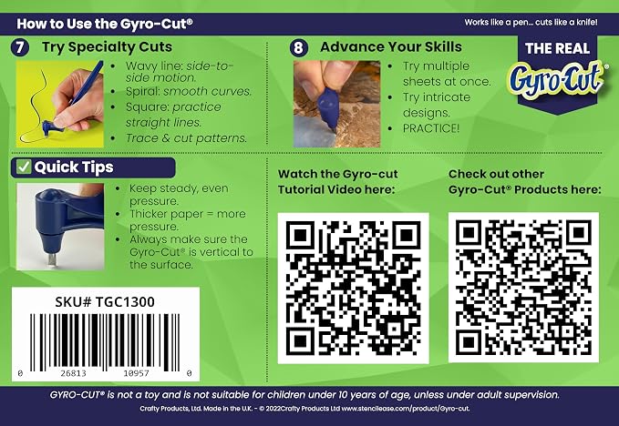 Gyro-Cut Original – Safe & Precise Craft Cutting Tool - Image 9