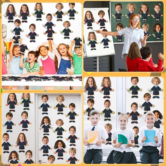 gisgfim 80Pcs Graduation Gown Cutouts Graduation Bulletin Board Decorations - Image 7