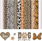 HTVRONT Leopard Permanent Vinyl 10 Pack Compatible by HTVRONT