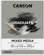 Canson Graduate Grey Toned Mixed Media Pad, 11x14 inch, 20 Sheets | Artist Paper by Unknown