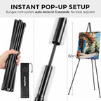 Nicpro Black Easel Stand for Sign, 8 Pack 63" Metal Portable Adjustable - Image 4