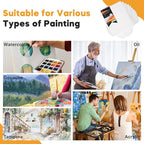 CONDA Canvas Boards for Painting, 100% Cotton Canvas Panels, Artist Quality for - Image 5