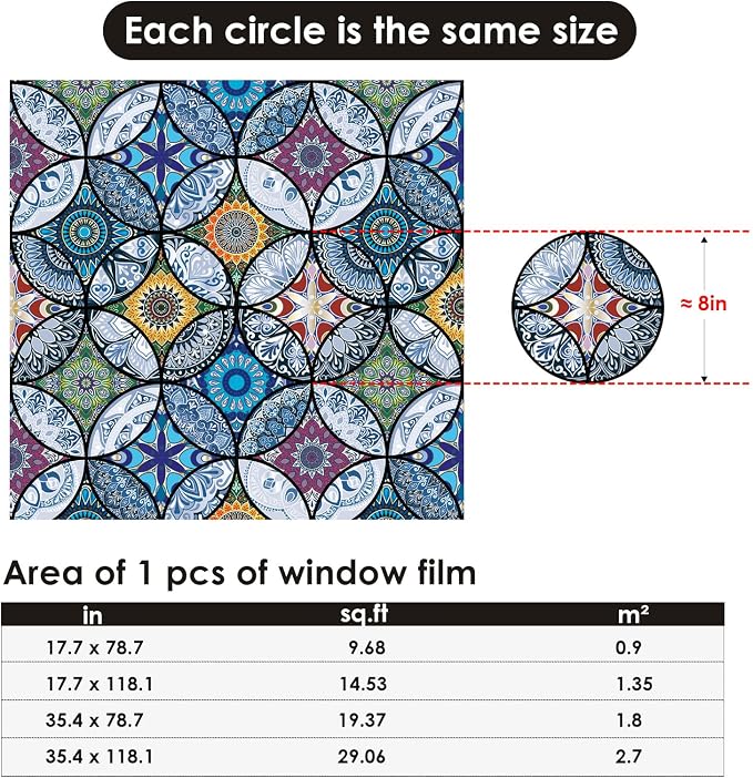 DKTIE Static Cling Decorative Window Film - Image 9