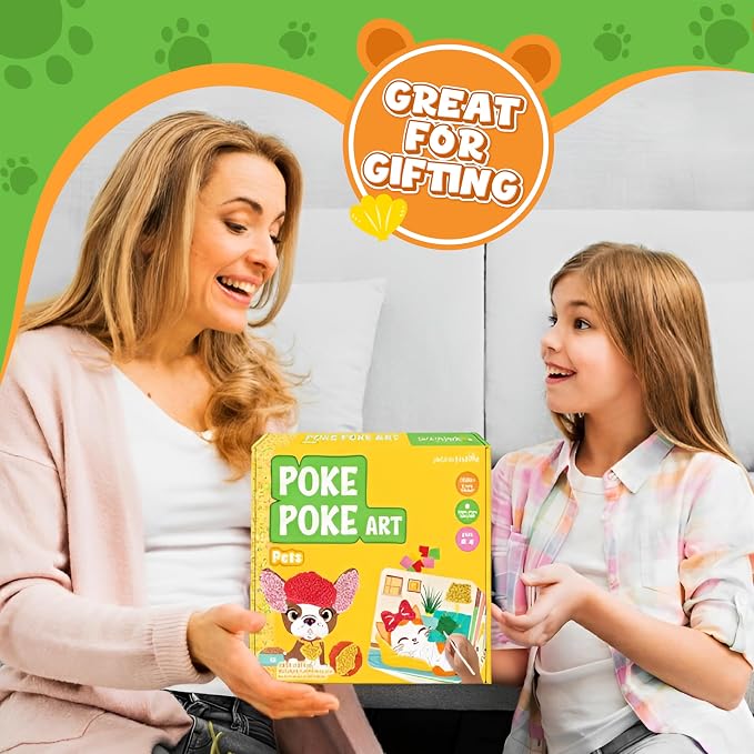 jackinthebox Poke Poke Art – Pets Theme, Mess-Free Fabric Art and Craft - Image 7