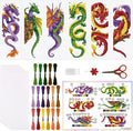 ORIGACH 6 Set Dragon and Loong Cross Stitch Bookmark Kit by ORIGACH