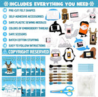 CiyvoLyeen Polar Animals Sewing Kit - Image 3