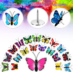 Epakh 30 Pcs Butterfly Thumb Tacks Decorative Butterfly Push Pins Push Pins - Image 3