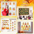 gisgfim 80Pcs Fall Pumpkin Cutouts Thanksgiving Fall Decorations Bulletin Board - Image 6