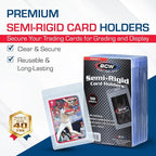 BCW Semi Rigid Card Holder #1 | 50 Pack | Semi Rigid Card Sleeves - Image 2
