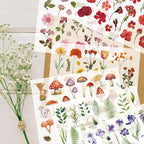 500Pcs Natural Flower Stickers - Image 4