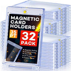 32ct Magnetic Card Holders, 35pt One Touch Card Holder, U-V Protection Hard by Zenowick