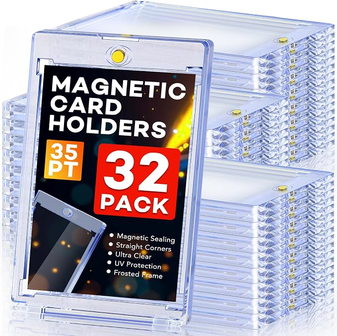 32ct Magnetic Card Holders, 35pt One Touch Card Holder, U-V Protection Hard by Zenowick
