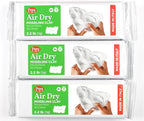Pepy Premium European Air Dry Modeling Clay White 3-Pack 2.2 lb. Bars, 6.6 lbs. by Pepy