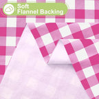 Smiry Rectangle Table Cloth, Waterproof Vinyl Tablecloth - Image 4