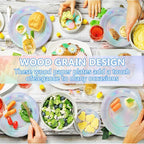 150 PCS Iridescent Party Supplies, Holographic Disposable Paper Plates Napkins - Image 4