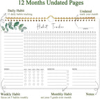 Habit Tracker Calendar, Aesthetic Daily Weekly Goal and Habit Tracker Journal - Image 5