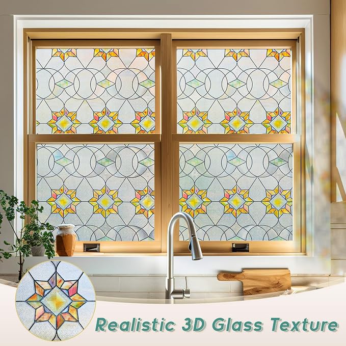 Oxdigi 3D Stained Glass Window Film - Image 3
