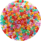 QPIXVB 1100pcs Hair Beads, Pony Beads by QPIXVB