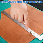 DIYSELF 100 PCS Exacto Knife Blades, SK5 Carbon Steel #11 Exacto Blades Refill - Image 3