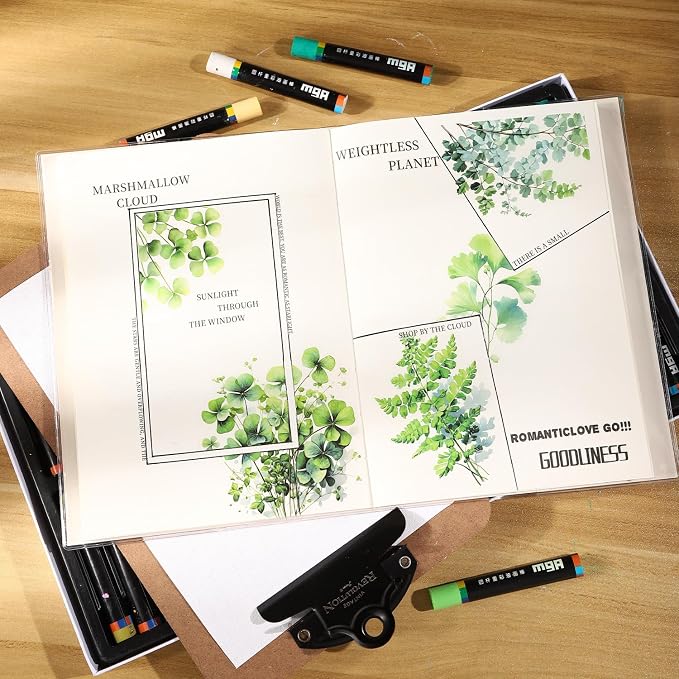 120 Pcs Botanical Leaf PET Stickers - Image 4